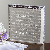 Forever And Always 3-D Crystal Sculpture