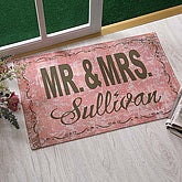 Mr. and Mrs. Collection© Personalized Doormat