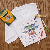You Color It In! T-Shirt For Her & Markers