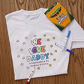 You Color It In! T-Shirt for Him & Markers