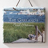 Sea Shore Welcome© Slate Plaque