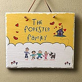 Our Family Character Collection&copy; Slate Plaque