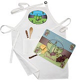 Le Chateau Custom Apron, Cutting Board