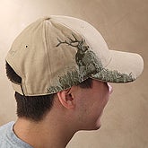 Hunter's Embroidered Elk Cap