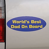 World's Best© Personalized Car Magnet