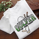 Custom Personalized Golfer of the Year T-Shirt