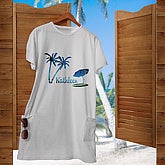 Tropical Oasis© Ladies Beach Cover-Up