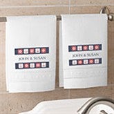 Ahoy!© Nautical Linen Guest Towel Set