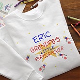Fourth of July Firecracker Personalized Fleece Rompers, Kids Shirts, works Personalized Sweatshirts for Kids