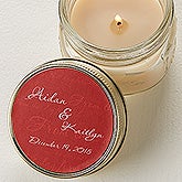 Personalized Candle Tin Wedding Favors - From This Day Forward - 4006