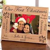 Our First Christmas Wood Frame