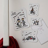 Just Married Characters© Magnet Set
