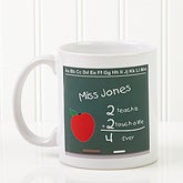 Personalized Teacher Chalkboard Ceramic Coffee Mug - 4040