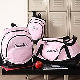 Large Pink Backpack, Small Pink Backpack, Sports Bag