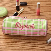 Personalized Girls Backpack - Mad About Plaid Design, Pencil Case Set - Mad About Plaid Design