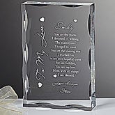 To My Love Keepsake Sculpture