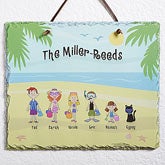 Summer Family Character Collection© Slate Plaque