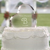 Classic Monogram© Heart Cake Topper