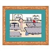 Gymnastics Watercolor 11x14 METAL Frame, OAK Frame, 8x10 METAL Frame, 8x10 OAK Frame