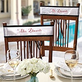 4282 - Mr. & Mrs. Collection© Satin Chair Sashes