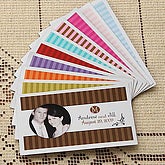Personalized Save The Date Photo Magnets - Striped
