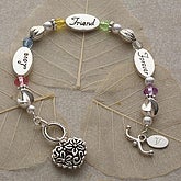 Love, Friend, Forever Personalized Bracelet