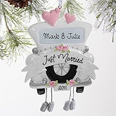 Just Married Car© Personalized Ornament