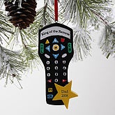King of the Remote Personalized Ornament