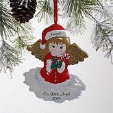secondary_category(ies) nolink] >> Lil' Angel&copy; Girl Personalized Ornament
