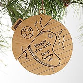 Master of the Grill Wood Ornament