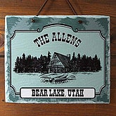 Our Favorite Hideaway© Personalized Slate Plaque
