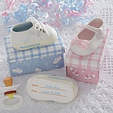Personalized Ceramic Baby Shoe Keepsake - Pink Mary Jane