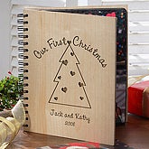 Our First Christmas Wood Photo Album