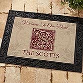 Personalized Door Mat - Family is Forever with Monogram - 4489 Personalized Door Mat - Family is Forever with Monogram - 4489