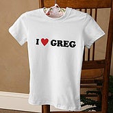 Personalized T-Shirts With I Love Design, - Kids T-shirts