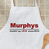 Personalized Apron - Cooking Up Love Design, Potholder - Cooking Up Love Design