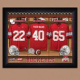 Collegiate Football Locker Room Prints