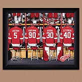 NHL Personalized Locker Room Prints