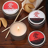 Chinese Symbols Collection Candle Tin Set