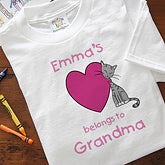 My Heart Belongs To Personalized Baby Bib - Kitty, Romper - Kitty, Girls Hoodies - Cat, Kids Sweatshirt - Kitty, Personalized My Heart Belongs To Baby T-Shirt - Kitty, Personalized My Heart Belongs To Kids T-Shirt - Kitty