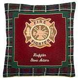 Firefighter Tapestry Pillow