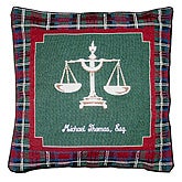 Personalized Lawyer Tapestry Pillow