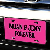 Sweetheart License Plate