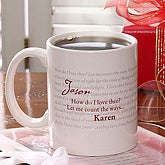 How Do I Love Thee? Personalized Mug