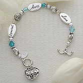 Special, Aunt, Love Silver Personalized Bracelet