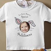 Personalized Easter Picture Baby Bib - Some Bunny Special Design