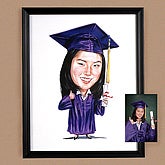 Graduation Caricature Print