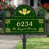 Irish Claddagh Personalized Address Magnet
