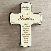 God Bless Our Home© Personalized Cross