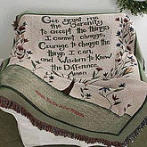 secondary_category(ies) nolink] >> Serenity Prayer Tapestry Afghan